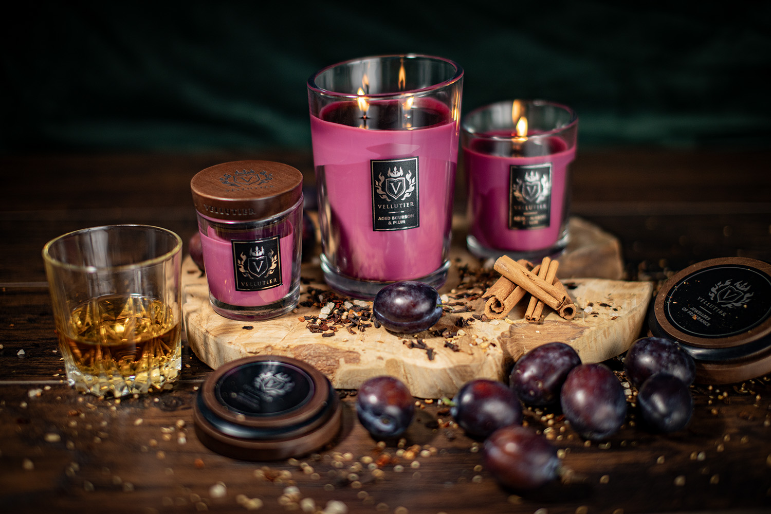 Świece i woski zapachowe VELLUTIER Grand Collection w różnych formatach
