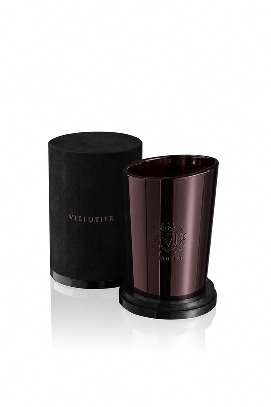 Duża świeca zapachowa Bronze Eclipse VELLUTIER Prestige Collection z opakowaniem